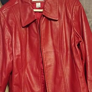 Preston & York Vibrant Red Leather Jacket